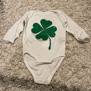 St. Patrick’s Day Shamrock Onesie 12 months